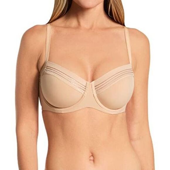 Le Mystere Women's Second Skin Unlined Denim Bra SIZE 34B - Picture 1 of 2